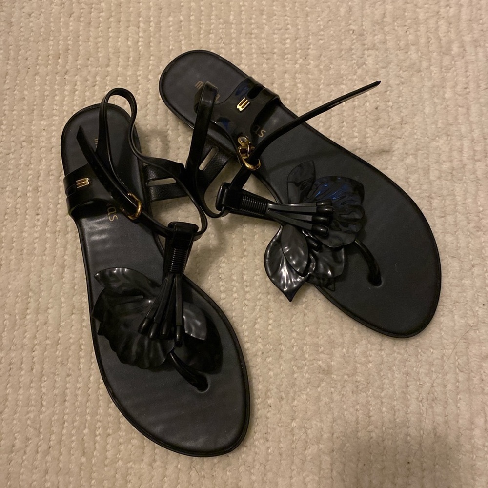 Melissa x Salinas Black Sandals